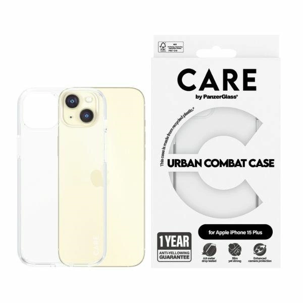 CARE by PanzerGlass Urban Combat Case for iPhone 15 Plus - Cleareng
