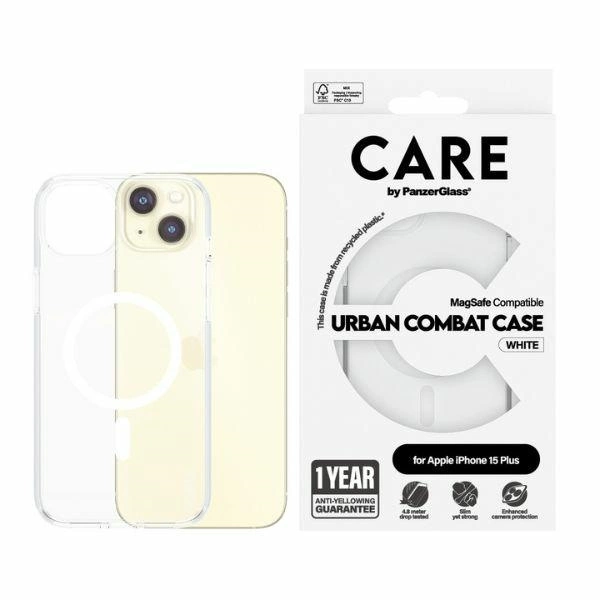 CARE by PanzerGlass Urban Combat Case MagSafe for iPhone 15 Plus - Whiteeng