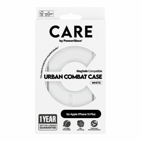 CARE by PanzerGlass Urban Combat Case MagSafe for iPhone 15 Plus - Whiteeng