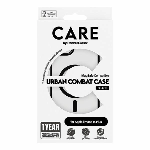 CARE by PanzerGlass Urban Combat Case MagSafe for iPhone 15 Plus - Blackeng