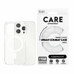 CARE by PanzerGlass Urban Combat Case MagSafe for iPhone 15 Pro - Whiteeng