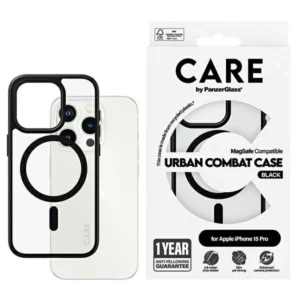 CARE by PanzerGlass Urban Combat Case MagSafe for iPhone 15 Pro - Blackeng
