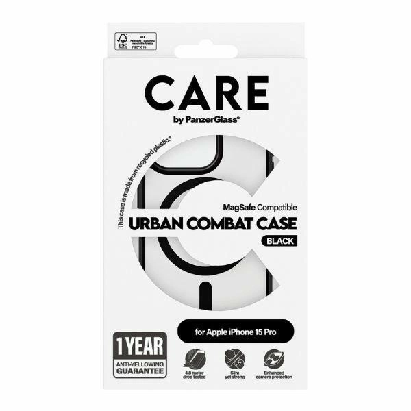 CARE by PanzerGlass Urban Combat Case MagSafe for iPhone 15 Pro - Blackeng