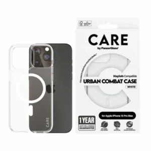 CARE by PanzerGlass Urban Combat Case MagSafe for iPhone 15 Pro Max - Whiteeng