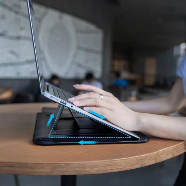 Nillkin Versatile laptop sleeve up to 14" with stand and mouse pad - grayeng