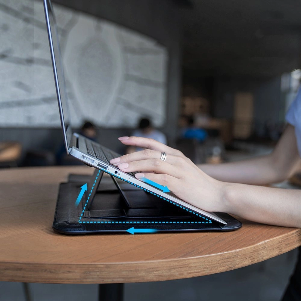 Nillkin Versatile laptop sleeve up to 14" with stand and mouse pad - grayeng