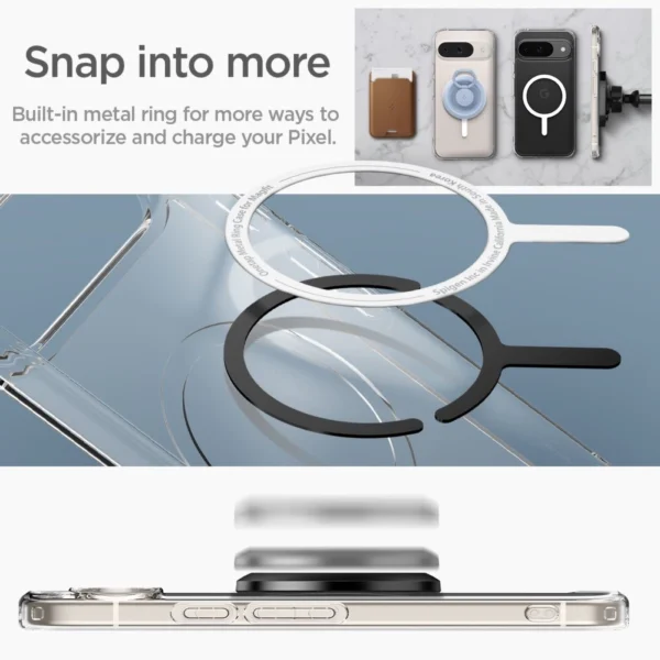 Spigen Ultra Hybrid OneTap Ring MagSafe Google Pixel 9 Pro case - whiteeng
