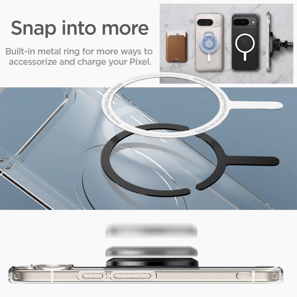 Spigen Ultra Hybrid OneTap Ring MagSafe Google Pixel 9 Pro case - whiteeng