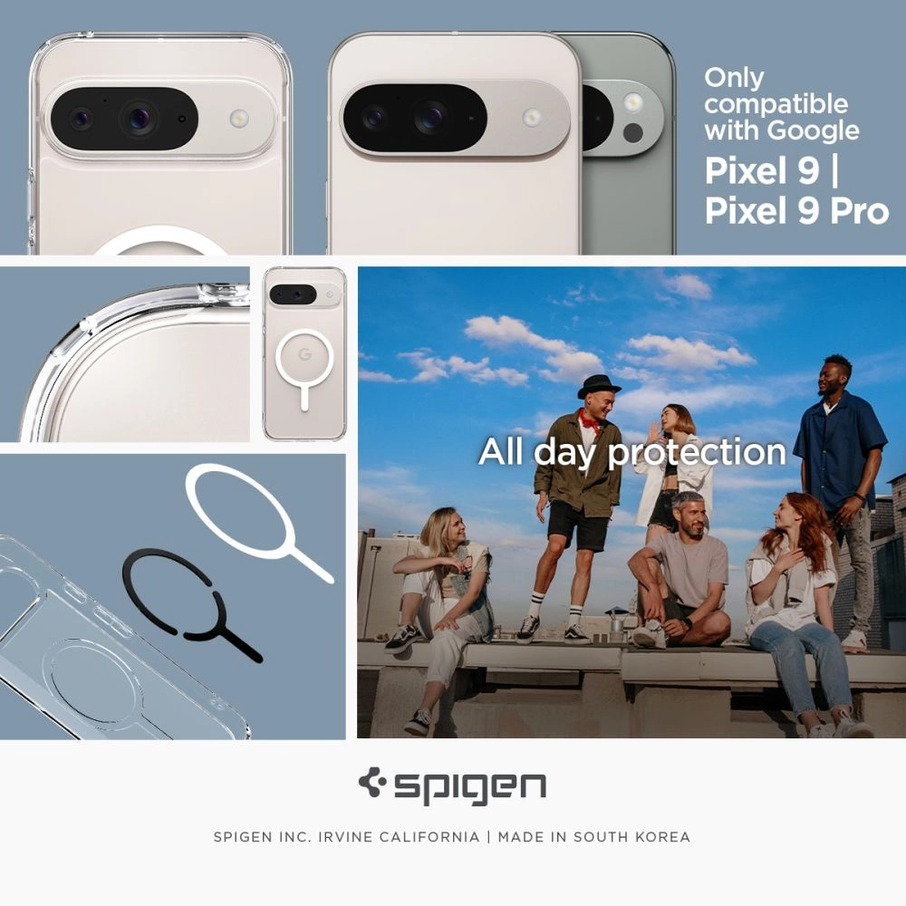 Spigen Ultra Hybrid OneTap Ring MagSafe Google Pixel 9 Pro case - whiteeng