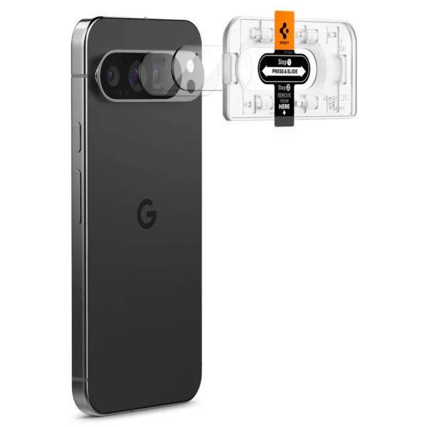 Spigen Optik.tR Ez Fit Tempered Glass Camera Screen Protector for Google Pixel 9 Pro XL (2-Pack)eng