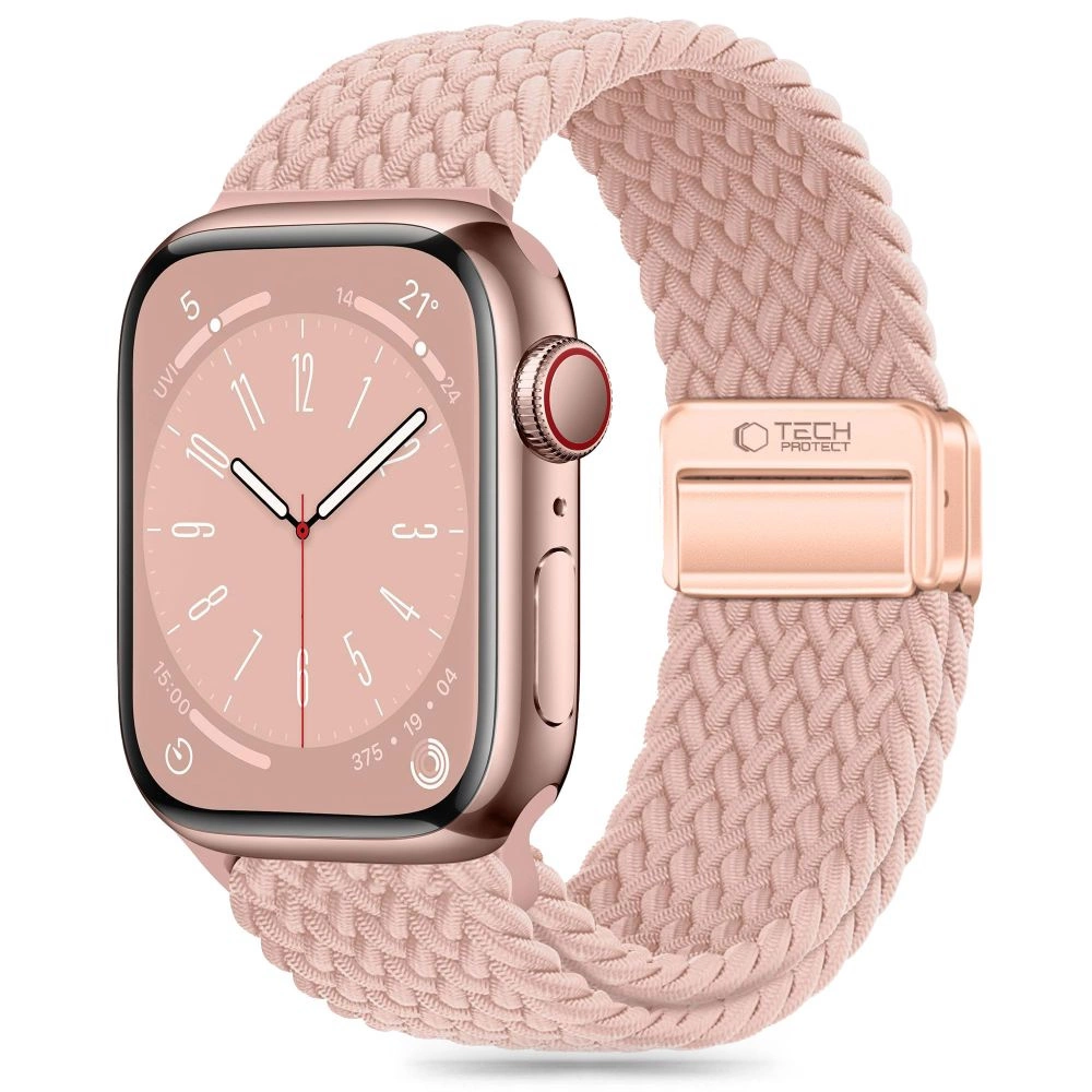 Tech-Protect Nylonmag Strap for Apple Watch 4 / 5 / 6 / 7 / 8 / 9 / SE (38 / 40 / 41 mm) - Pinkeng