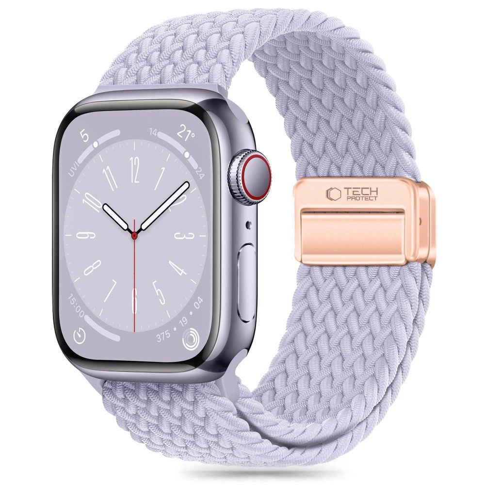 Tech-Protect Nylonmag Strap for Apple Watch 4 / 5 / 6 / 7 / 8 / 9 / SE (38 / 40 / 41 mm) - Purpleeng