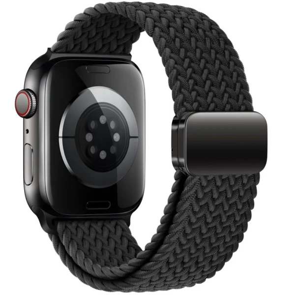 Tech-Protect Nylonmag Strap for Apple Watch 4 / 5 / 6 / 7 / 8 / 9 / SE (38 / 40 / 41 mm) - Blackeng