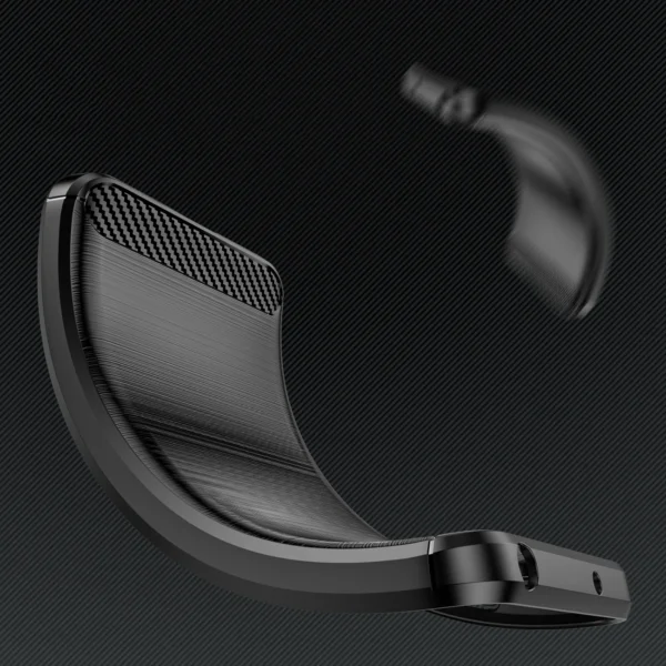 Carbon Case for iPhone 16 Pro Max Silicone Case - Blackeng