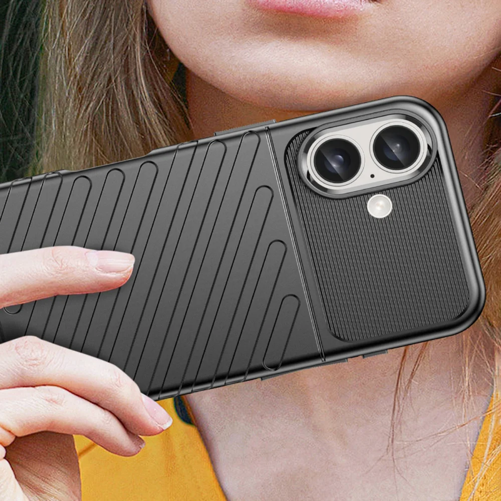 Thunder Case iPhone 16 Silicone Case - Blackeng