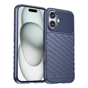 Thunder Case for iPhone 16 Silicone Case - Blueeng