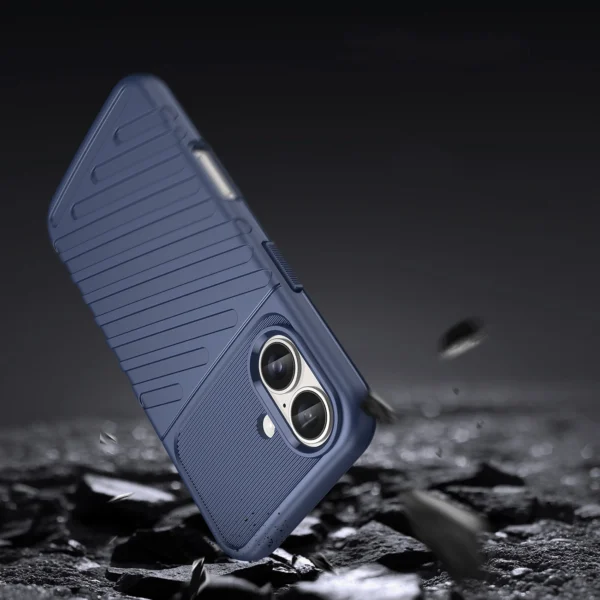 Thunder Case for iPhone 16 Silicone Case - Blueeng
