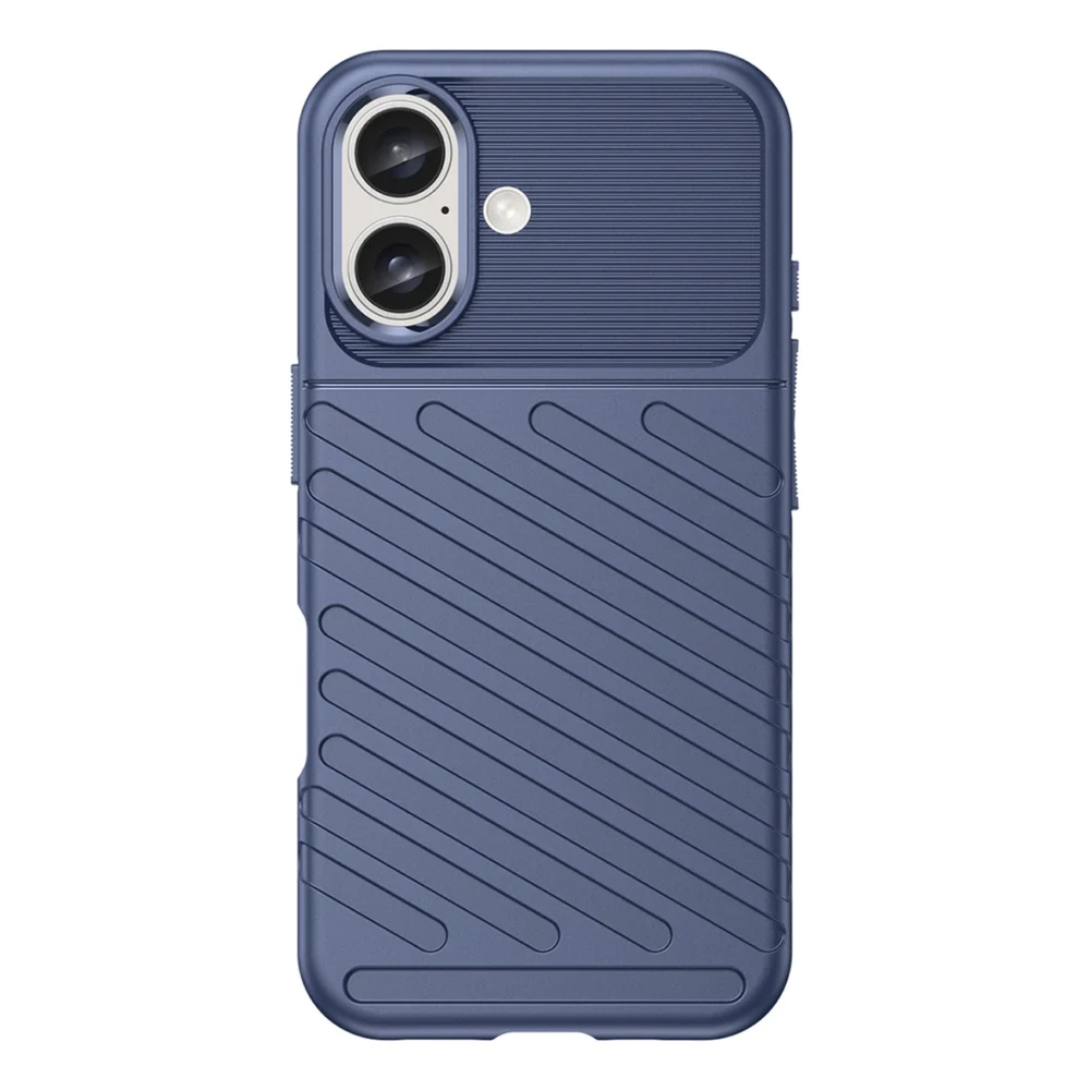 Thunder Case for iPhone 16 Plus Silicone Case - Blueeng