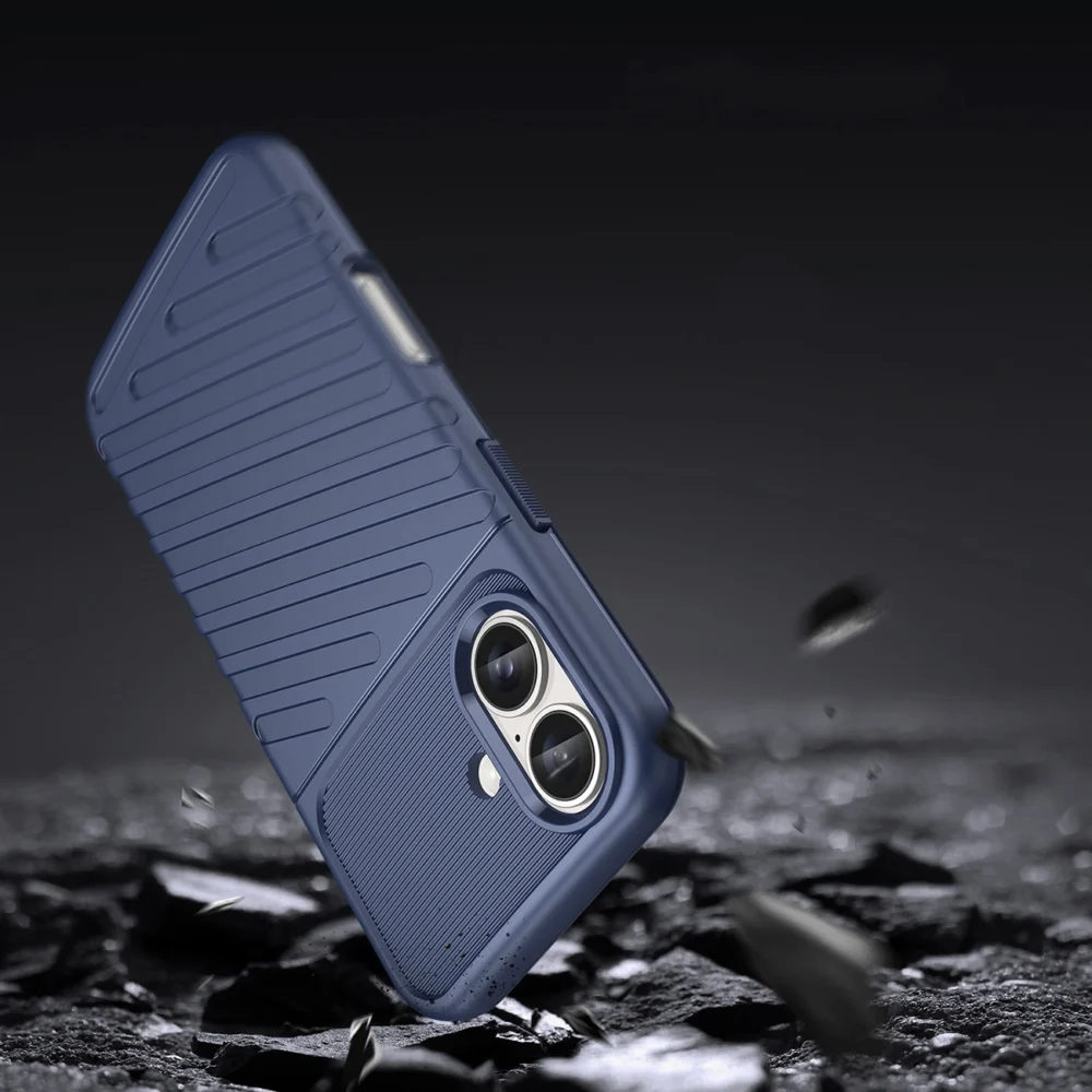 Thunder Case for iPhone 16 Plus Silicone Case - Blueeng