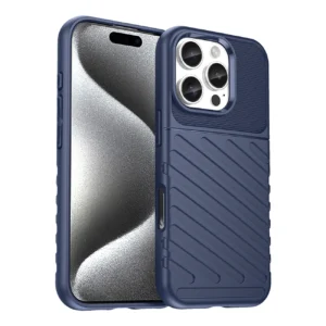 Thunder Case for iPhone 16 Pro Silicone Case - Blueeng