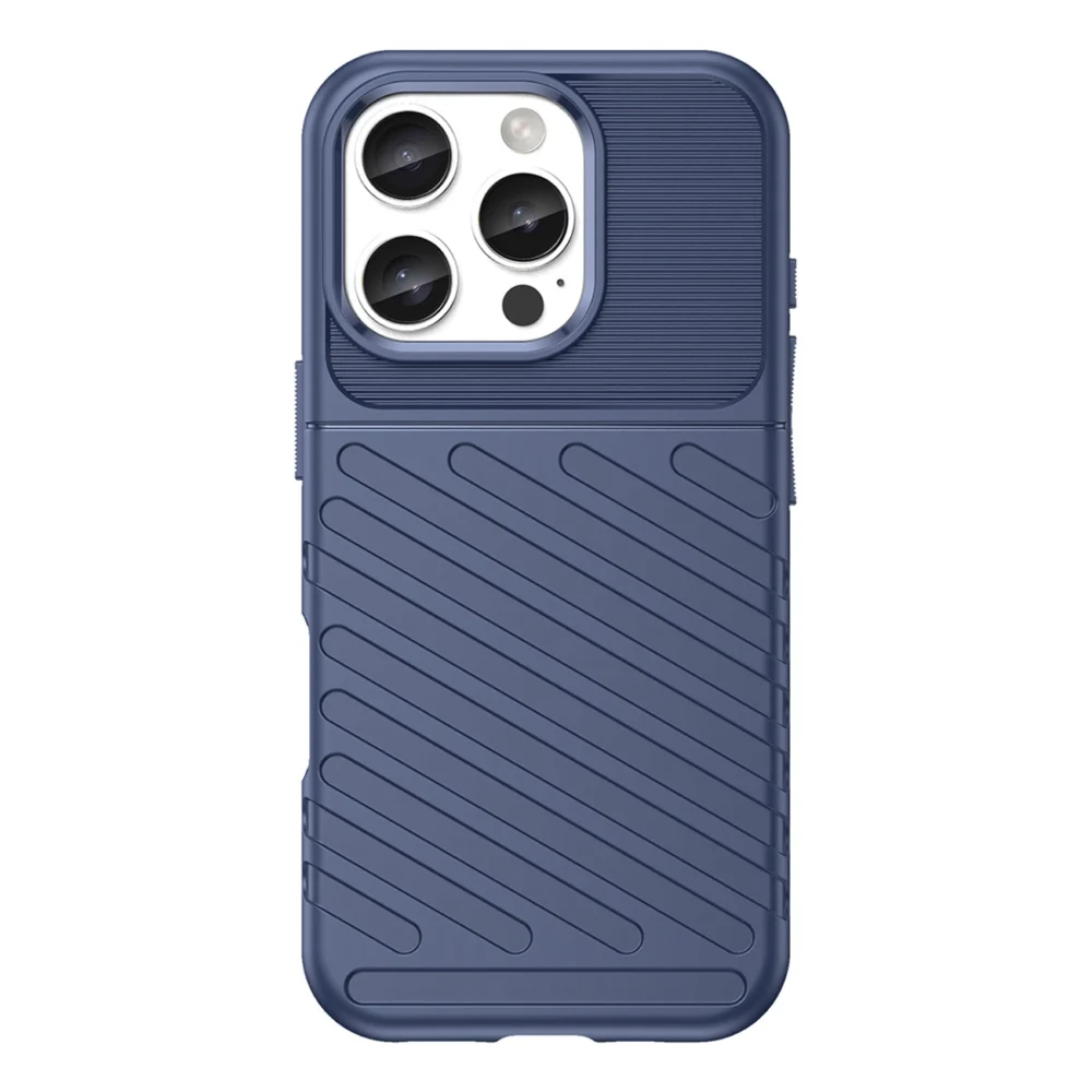 Thunder Case for iPhone 16 Pro Silicone Case - Blueeng