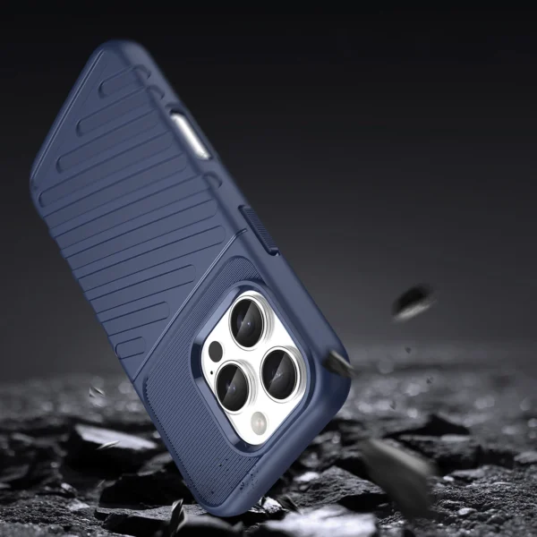 Thunder Case for iPhone 16 Pro Silicone Case - Blueeng