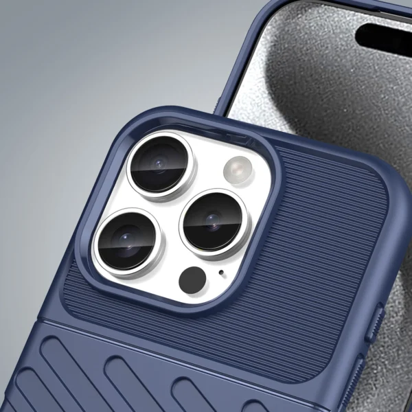 Thunder Case for iPhone 16 Pro Silicone Case - Blueeng