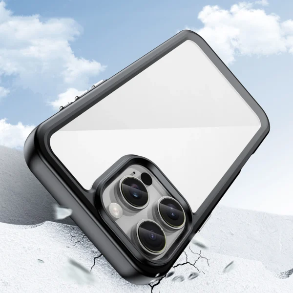 Outer Space Case with Gel Frame for iPhone 16 Pro - Blackeng