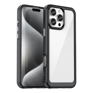 Outer Space Case with Gel Frame for iPhone 16 Pro Max - Blackeng