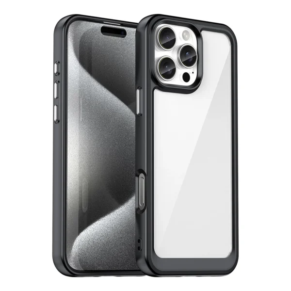 Outer Space Case with Gel Frame for iPhone 16 Pro Max - Blackeng