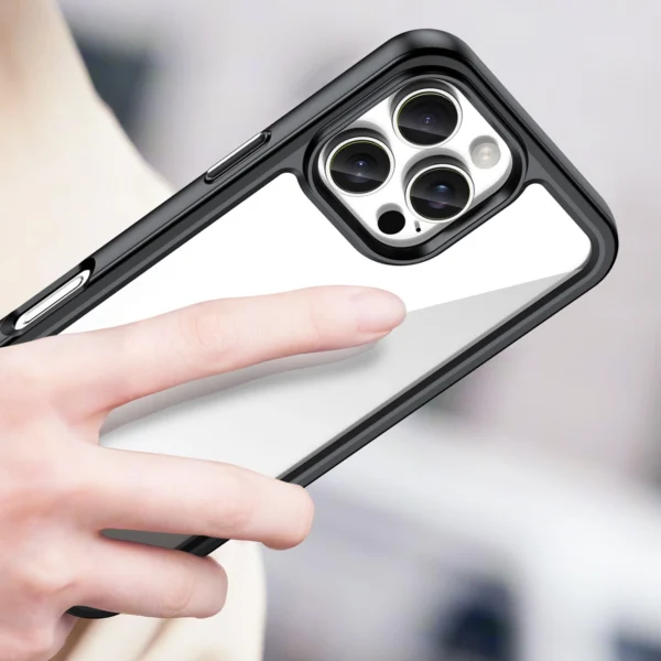 Outer Space Case with Gel Frame for iPhone 16 Pro Max - Blackeng