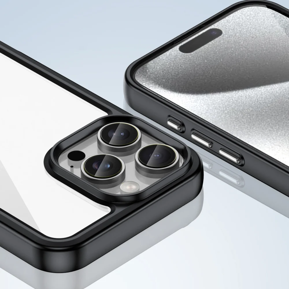 Outer Space Case with Gel Frame for iPhone 16 Pro Max - Blackeng