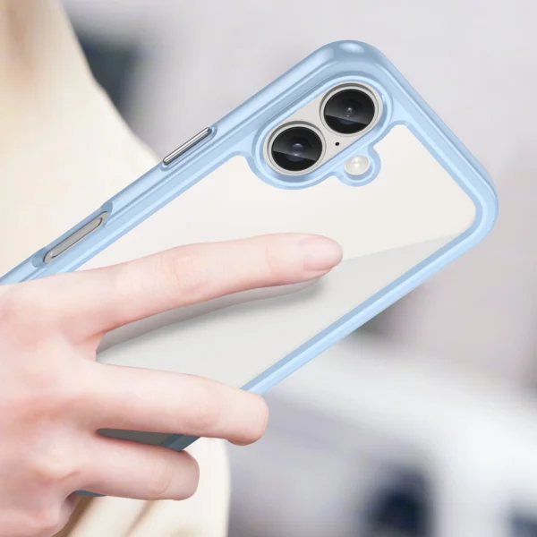 Outer Space Case with Gel Frame for iPhone 16 - Blueeng