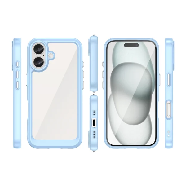 Outer Space Case with Gel Frame for iPhone 16 Plus - Blueeng