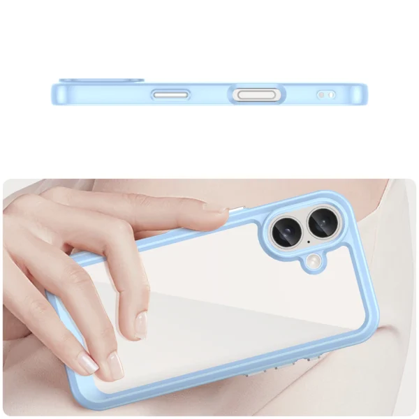 Outer Space Case with Gel Frame for iPhone 16 Plus - Blueeng