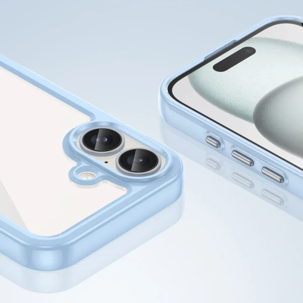 Outer Space Case with Gel Frame for iPhone 16 Plus - Blueeng