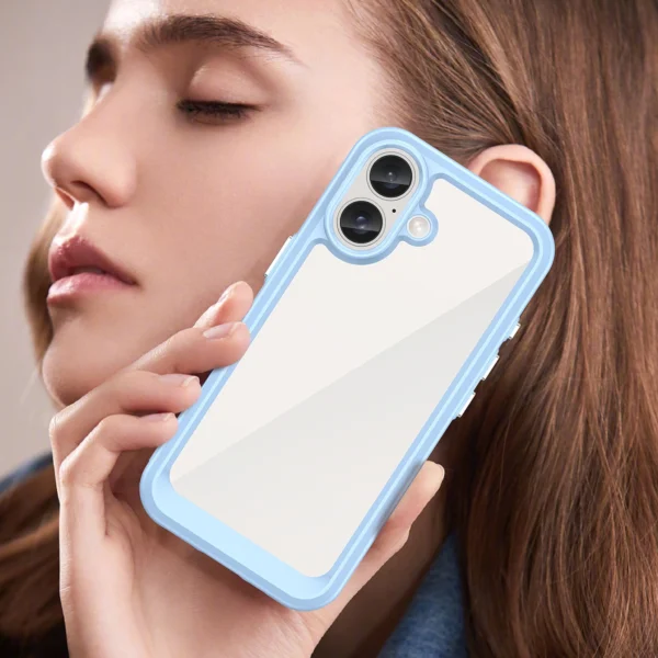 Outer Space Case with Gel Frame for iPhone 16 Plus - Blueeng