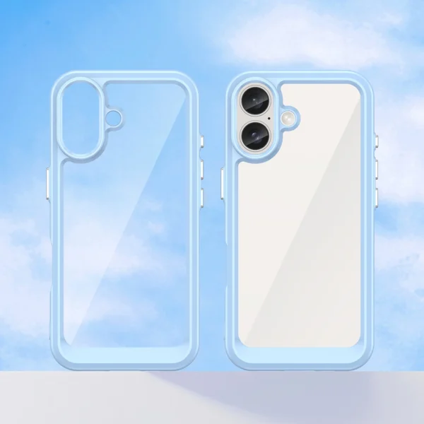 Outer Space Case with Gel Frame for iPhone 16 Plus - Blueeng