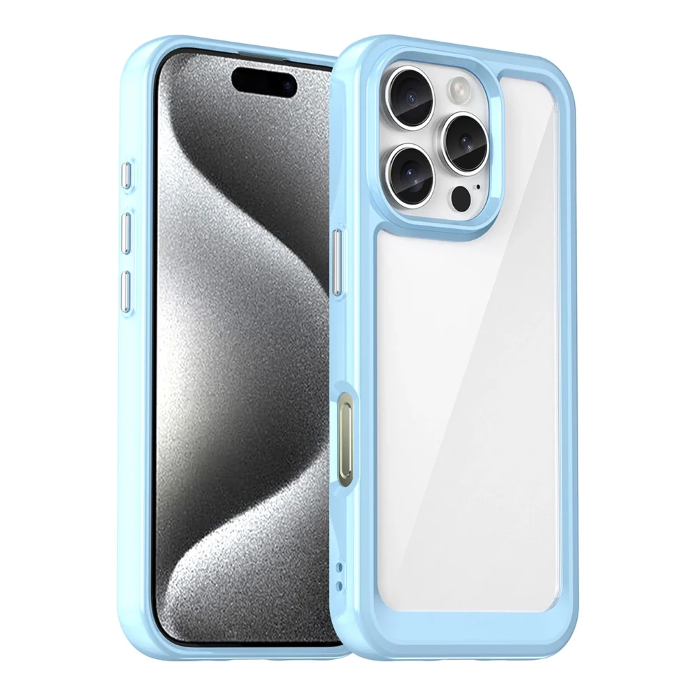 Outer Space Case with Gel Frame for iPhone 16 Pro Max - Blueeng
