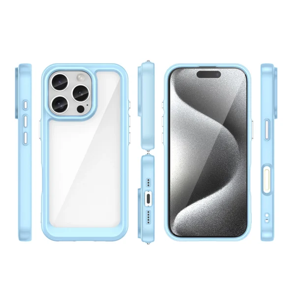 Outer Space Case with Gel Frame for iPhone 16 Pro Max - Blueeng