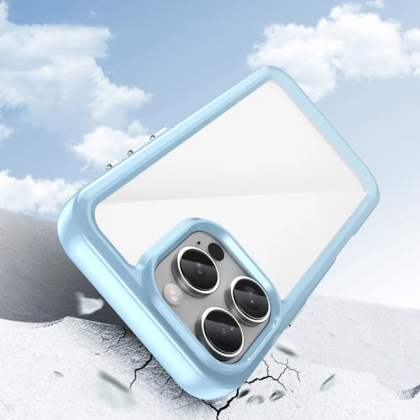 Outer Space Case with Gel Frame for iPhone 16 Pro Max - Blueeng