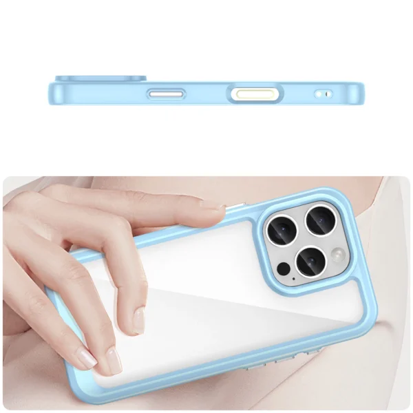 Outer Space Case with Gel Frame for iPhone 16 Pro Max - Blueeng