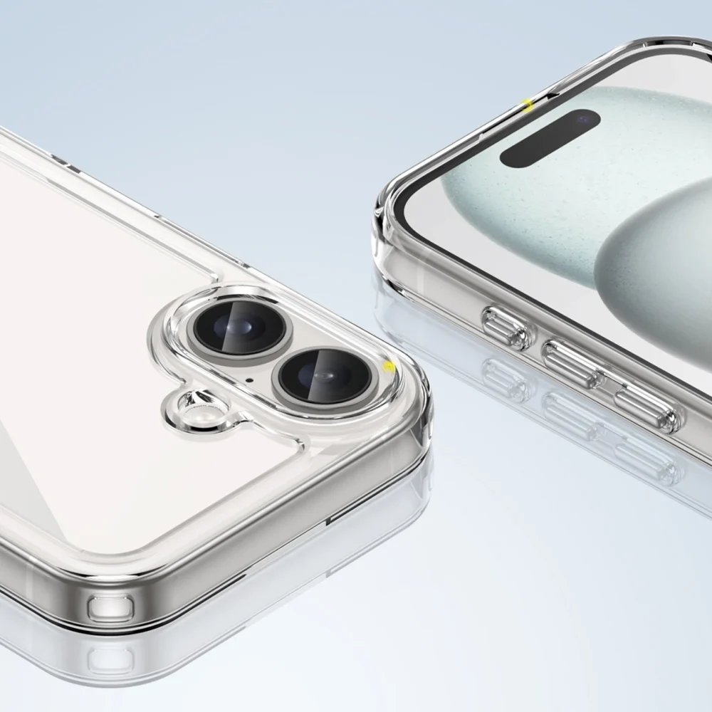 Outer Space Case with Gel Frame for iPhone 16 - Cleareng