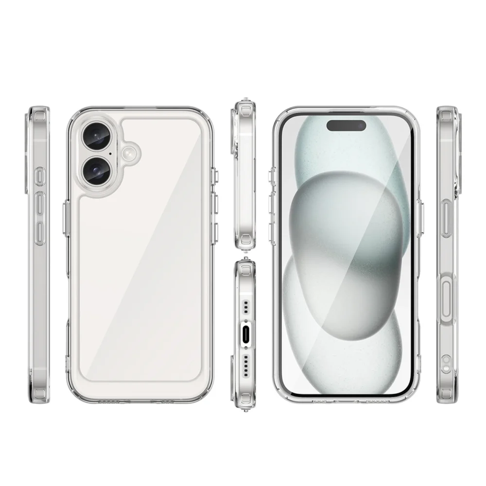 Outer Space Case with Gel Frame for iPhone 16 Plus - Cleareng