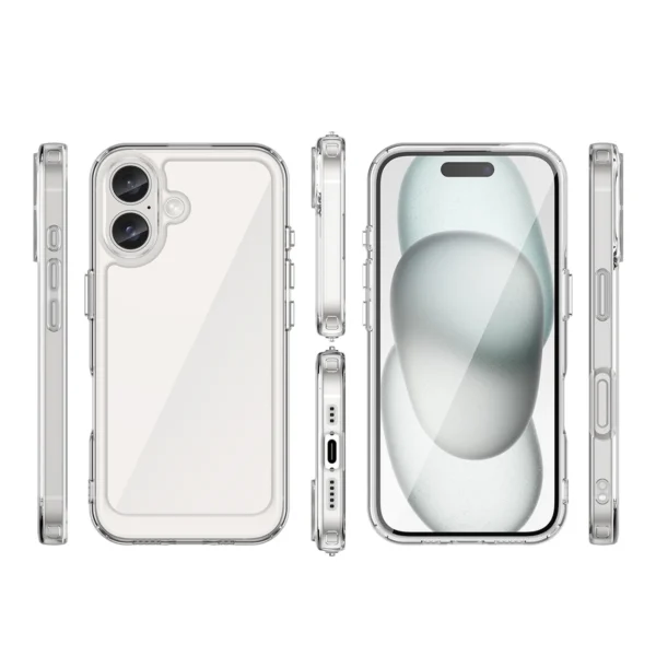 Outer Space Case with Gel Frame for iPhone 16 Plus - Cleareng