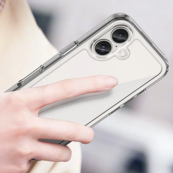 Outer Space Case with Gel Frame for iPhone 16 Plus - Cleareng