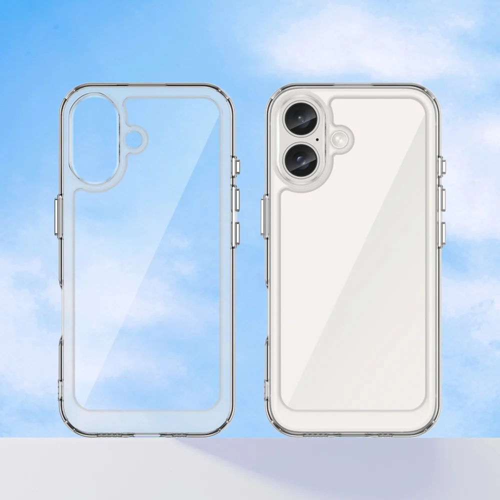 Outer Space Case with Gel Frame for iPhone 16 Plus - Cleareng