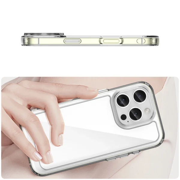 Outer Space Case with Gel Frame for iPhone 16 Pro - Cleareng