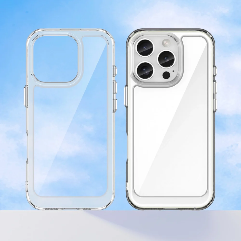Outer Space Case with Gel Frame for iPhone 16 Pro - Cleareng