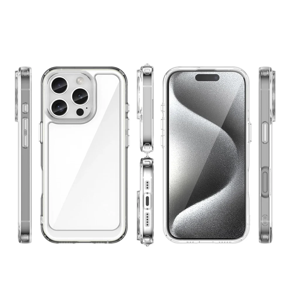 Outer Space Case with Gel Frame for iPhone 16 Pro Max - Cleareng